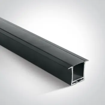 ALU PROFIL ZA LED TRAKU UGRADBENI (max.24mm) CRNO SJENILO 24x28X57mm