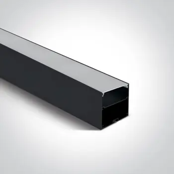 ALU PROFIL+DIFFUZOR CRNI