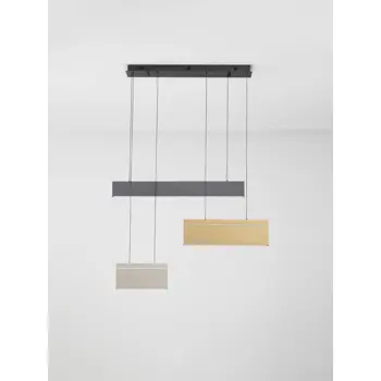 ALUNA LED LUSTER CRNA/MJED/ALUMINIJ 28W IP20 3000K TRIAC PRIGUŠLJIVA