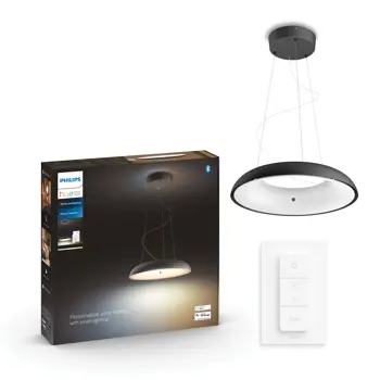 AMAZE PHILIPS HUE pametna LED viseća svjetiljka crna + Hue Dimmer Switch