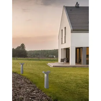 ARAN VANJSKA STAJAĆA SVJETILJKA LED 2x5W/3000K/850lm/IP65/SIVA