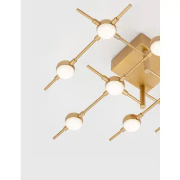 ATOMO PLAFONSKA SVJETILJKA LED 25W/3000K/1644lm/DIMM/IP20/ZLATNA
