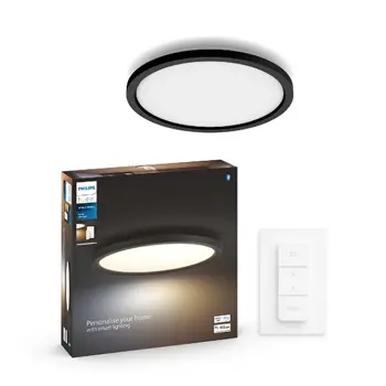 AURELLE PHILIPS HUE pametni LED panel okrugla crni 24.5W