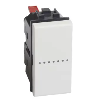 AXIAL TIPKALO 1P/10A/250V 1M BIJELO