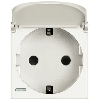 AXOLUTE PRIKLJUČNICA 2P+E/16A/250V 2M SA POK.WHITE