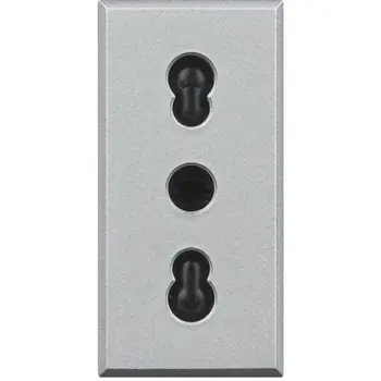 AXOLUTE UTIČNICA EURO 2P+E/16A/250V 1M SREBRNA