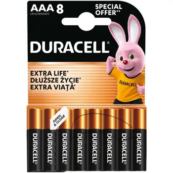 BATERIJA DURACELL BASIC AAA 8/1