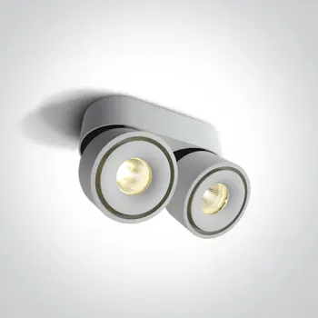 BIJELI STROPNI PODESIVI LED REFLEKTOR 2x8W CCT IP20 230V
