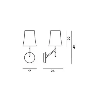 birdie-zidna-lampa-bijela-foscarini-72100-02121912.webp