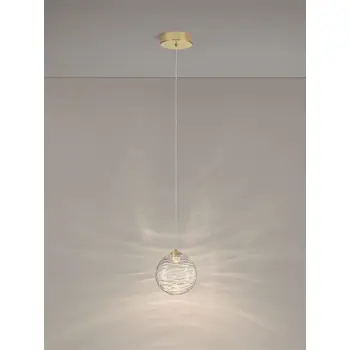 BLAZIK LED VISILICA ZLATNA/STAKLO 5W IP20 2700K