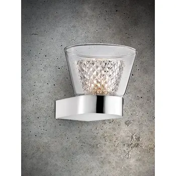 BOCCALE ZIDNA LAMPA G9 /IP20/KROM & PROZIRNA