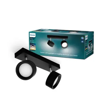 BRACIA PHILIPS LED reflektor SPOT crni 2X5.5W 27K