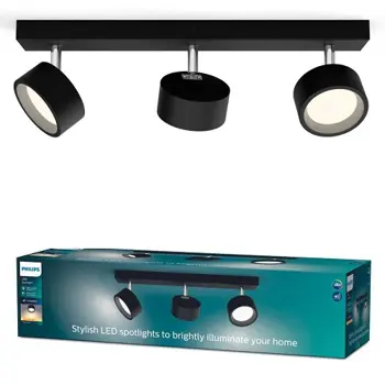 BRACIA PHILIPS LED reflektor SPOT crni 3X5.5W 27K
