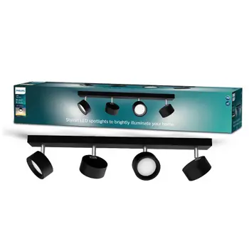 BRACIA PHILIPS LED reflektor SPOT crni 4X5.5W 27K
