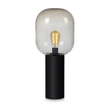 BROOKLYN STOLNA LAMPA 56CM CRNA/SMOKE E27