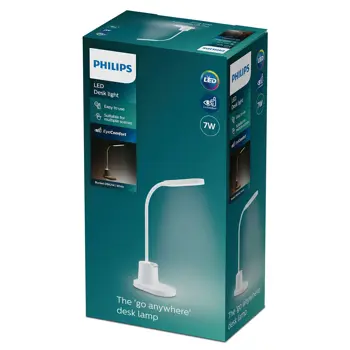 BUCKET PHILIPS LED stolna lampa DSK214 PT 7W 40K W USB