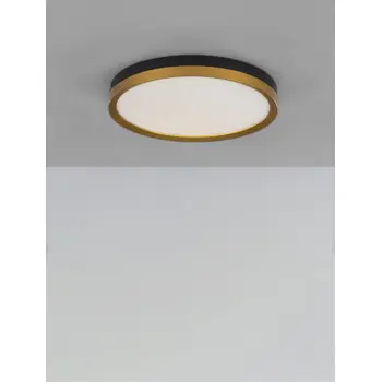 CANTRIA PLAFONSKA SVJETILJKA LED 31W/3000K/1916lm/IP20/CRNA & ZLATNA