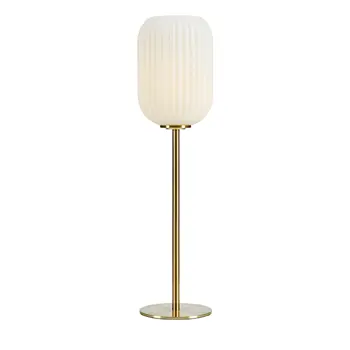CAVA STOLNA LAMPA BRUŠENO STARO ZLATO/BIJELA E14