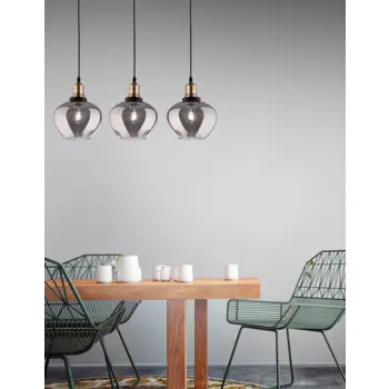 CEDRO VISILICA E27 /IP20/SMOKY & BRONZE & CRNA