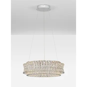CELYSIA KRISTALNI LED LUSTER 56W IP20 3500K TRIAK PRIGUŠLJIV