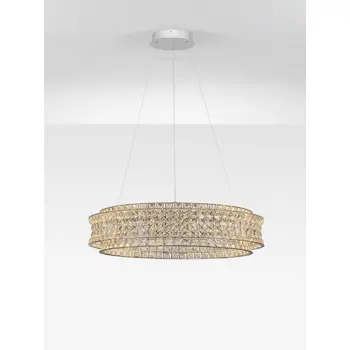 CELYSIA KRISTALNI LED LUSTER 74W IP20 3500K TRIAK PRIGUŠLJIV