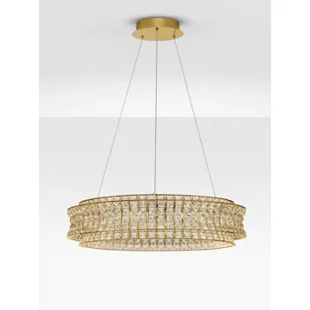 CELYSIA KRISTALNI LED LUSTER 74W IP20 3500K TRIAK PRIGUŠLJIVA