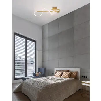 CERELIA CEILING-WALL LED 17,7 WattW/3000K/1146lm/IP20/MESING ZLATNA