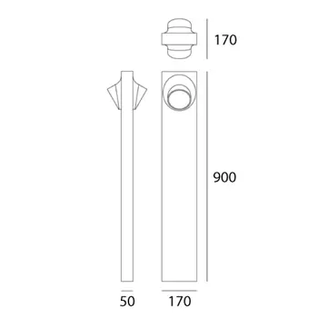 ciclope-90-stajaca-lampa-sivabijela-13w-3000k-220-240v-765lm-18381-02171407.webp