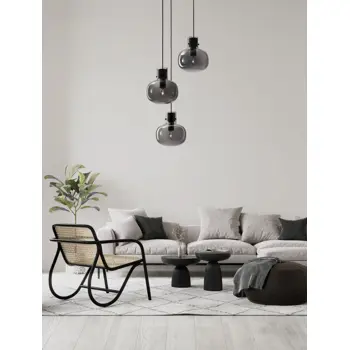 CINZIA VISILICA E27 /IP20/SMOKY & CRNA