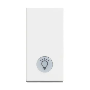 CLASSIA TIPKALO S IND. 1P/10A/250V ZNAK SVJETLA 1M BIJELO