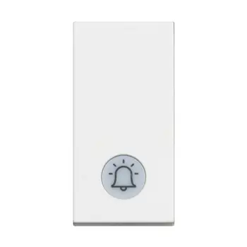 CLASSIA TIPKALO S IND. 1P/10A/250V ZNAK ZVONA 1M BIJELO