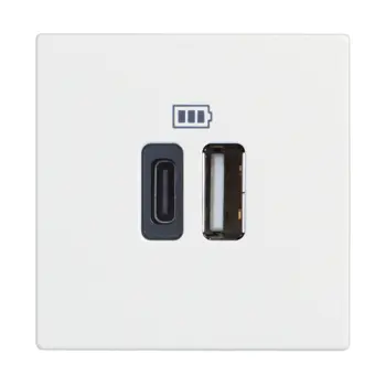 CLASSIA USB UTIČNICA TIP A + TIP C/230V AC/5V DC/3A 2M BIJELA