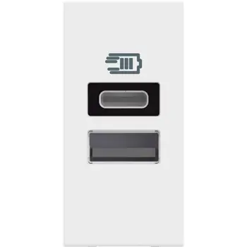 CLASSIA USB UTIČNICA TIP A + TIP C/3A 1M BIJELA