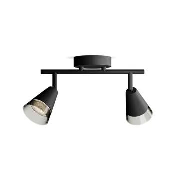 CLEFT PHILIPS LED reflektor SPOT 2XGU10 crni