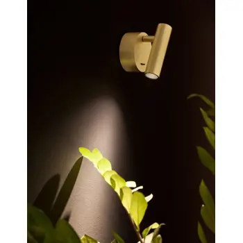 CLIP ZIDNA LAMPA LED 3W/3000K/190lm/IP20/ZLATNI MESING