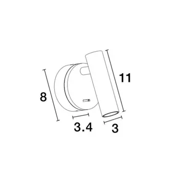 clip-zidna-lampa-led-3w3000k190lmip20zlatni-mesing-50889-02102474.webp