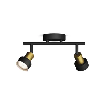 CONDUIT PHILIPS LED reflektor SPOT 2XGU10 crno-zlatni