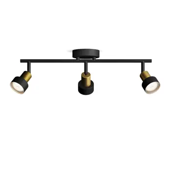 CONDUIT PHILIPS LED reflektor SPOT 3XGU10 crno-zlatni