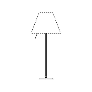 COSTANZA D13if STOLNA LAMPA ALUMINIJ BEZ SJENILA E27