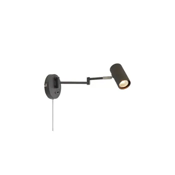 COSTILLA ZIDNA SVJETILJKA SWING ARM TAMNOSIVA/NIKL GU10