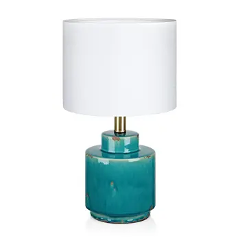 COUS STOLNA LAMPA ANTIQUE PLAVA/BIJELA E27