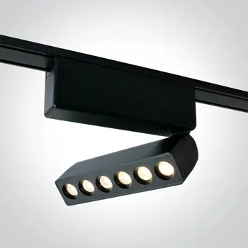 CRNA PRILAGODLJIVA LINEARNA SVJETILJKA ZA FLAT MAGNETSKE ŠINE 6W CCT 48V