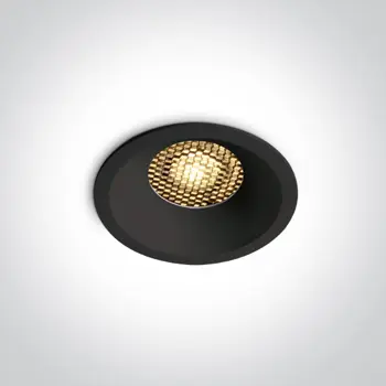 CRNA UGRADBENA LED SVJETILJKA S HONEYCOMB 10W CCT IP20 230V 800lm DARK LIGHT