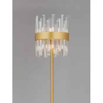 CROWN STAJAĆA LAMPA G9/10X5W/SATIN GOLD