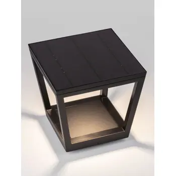 CUPPA SOLARNA LED SVJETILJKA 2W 5V DC 186Lm IP54 3000K + SENZOR CRNA
