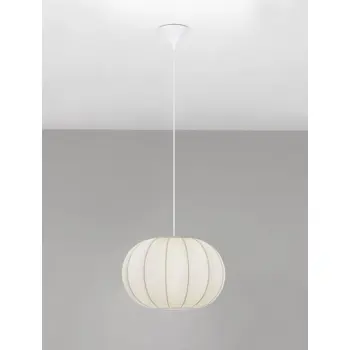 DELINA 40 VISILICA BIJELA TKANINA E27 1X12W IP20