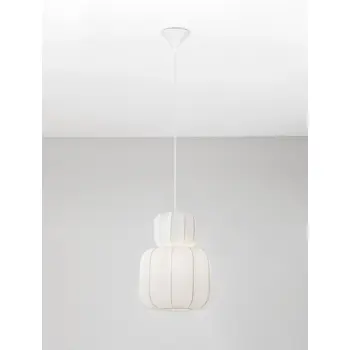 DELINA VISILICA BIJELA TKANINA E27 1X12W IP20