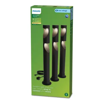 DESI GARDENLINK PHILIPS niskonaponska svjetiljka KIT crna 24V (set 3 kom)