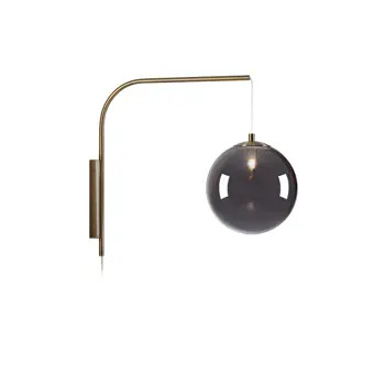 DIONE ZIDNA SVJETILJKA SMOKE/ANTIQUE BRASS E14