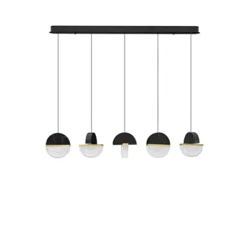 DORIN LED VISILICA CRNA/STAKLO 30W IP20 2700K TRIAK PRIGUŠLJIVA